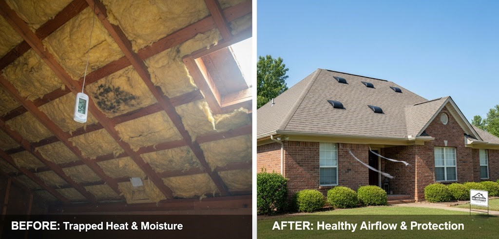 Skylight installation dothan al — mac construction roof expert showing proper flashing techniques
