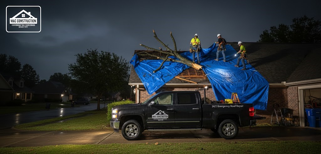 Storm damage roof repair ozark al — mac construction dale county
