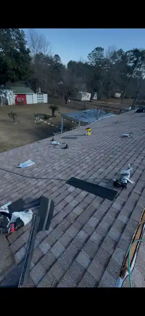 After pociask — new shingles installed