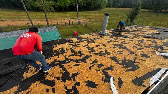 Jeremy German roof before — Dothan AL