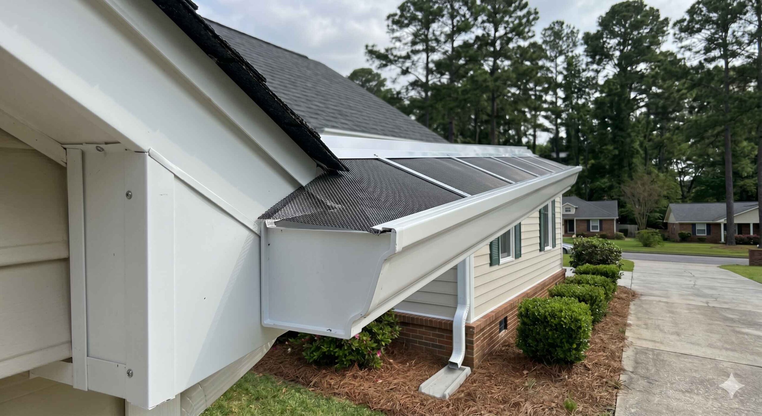 Gutter guard protection system installed by MAC Construction Gutter guard protection system installed by MAC Construction