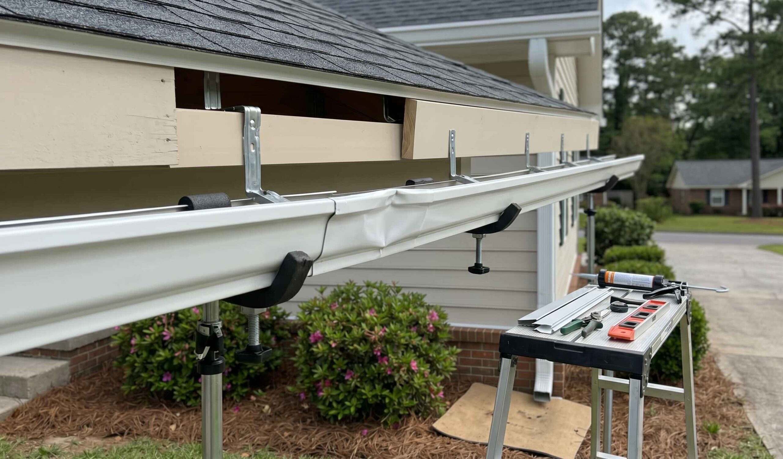 Gutter repair and maintenance work completed by MAC Construction Gutter repair and maintenance work completed by MAC Construction