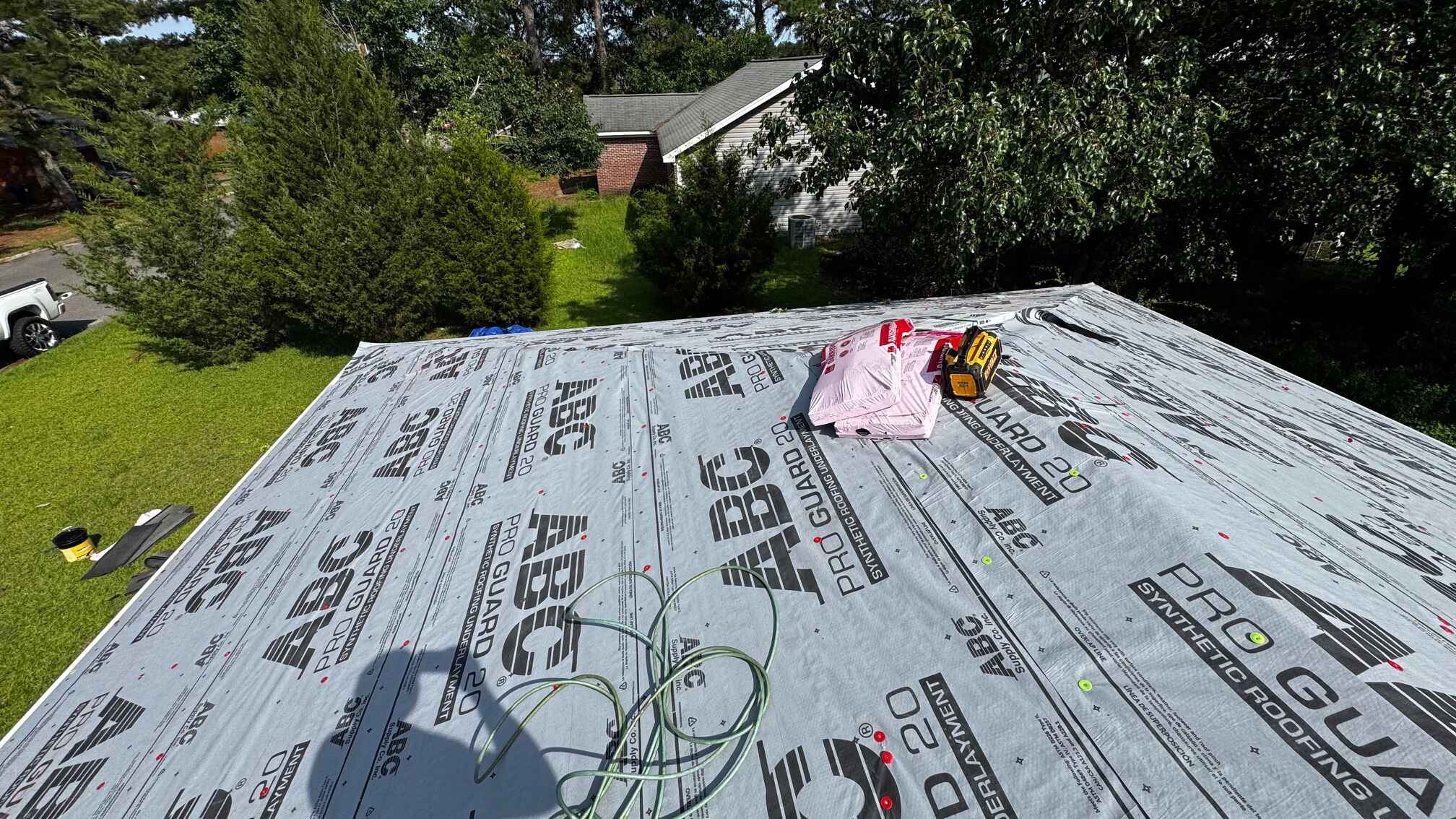 Real roof replacement project in Houston County AL by MAC Construction