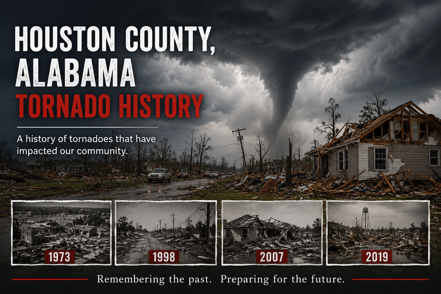 Houston County AL tornado and storm history documentation